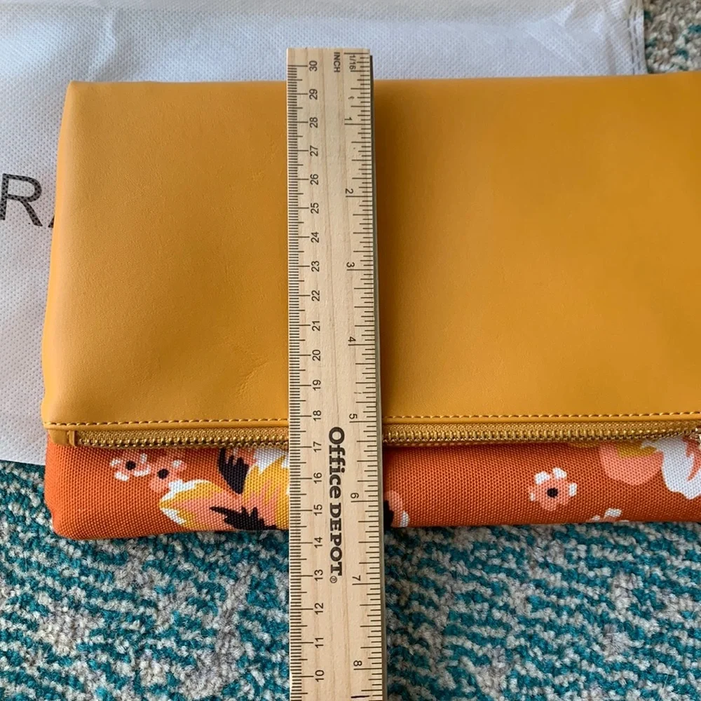 Gorgeous Mustard and Floral Clutch